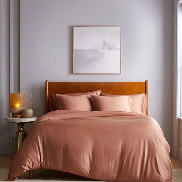 Quince Bamboo Duvet Cover Set Clay Size Full/Queen - Picture 15 of 15